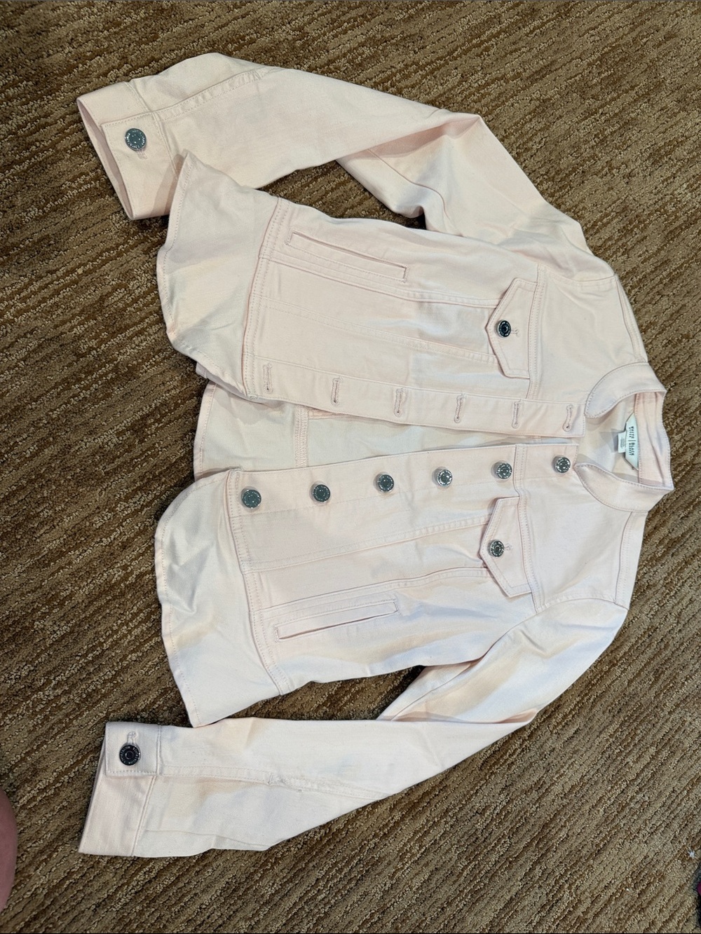 White House Black Market Pale Pink Women's Button Jacket
